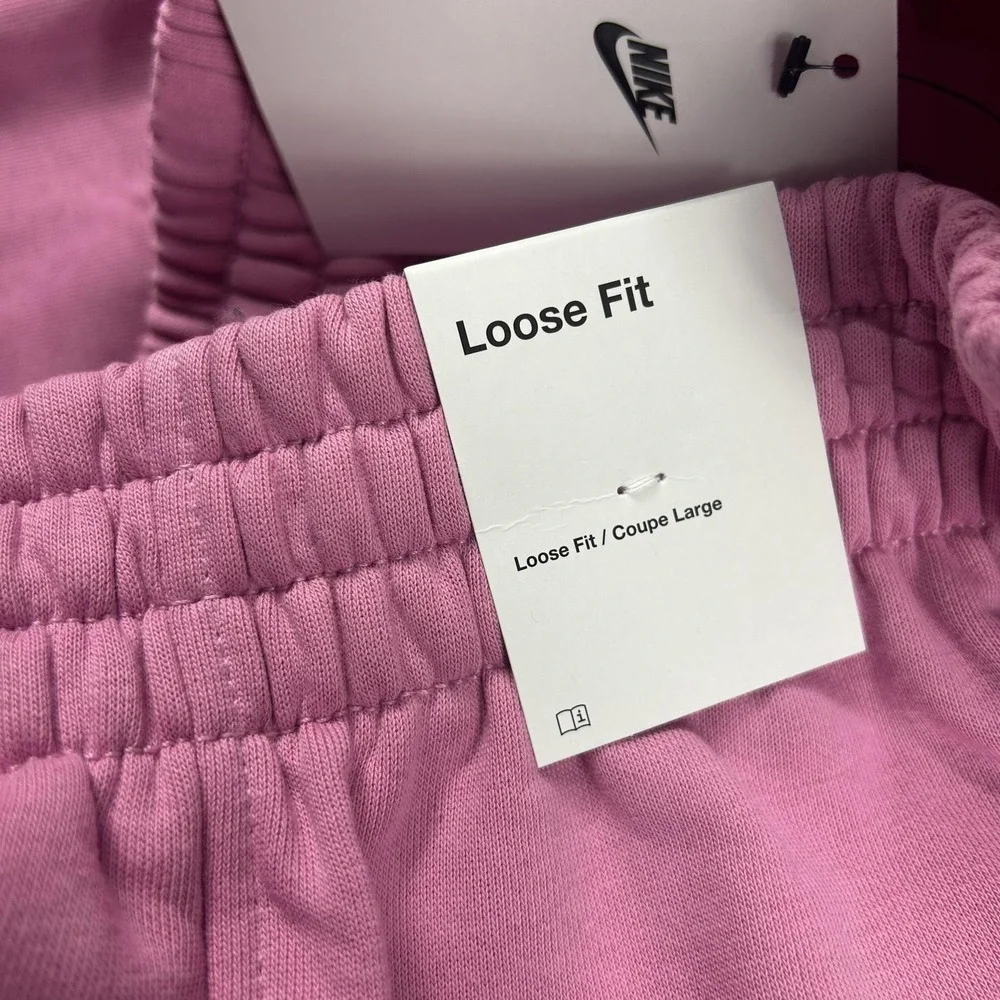 Nike Fleece Sweatpants Kids Medium Pink Jogger Pants Loose Fit‎ FD2933-646
